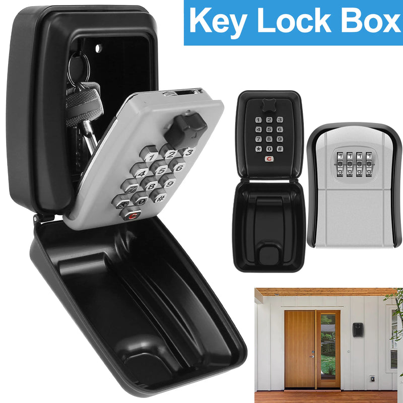 Wall-Mount Key Lock Box - Weatherproof Security Safe