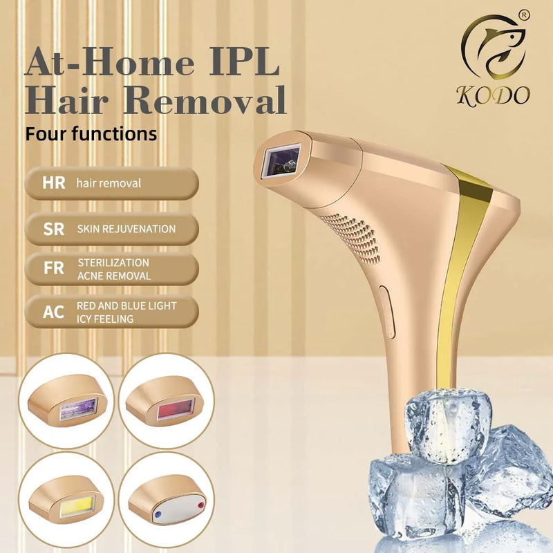 KODO IPL Laser Hair Removal – 4-in-1 Painless Epilator for Face & Body