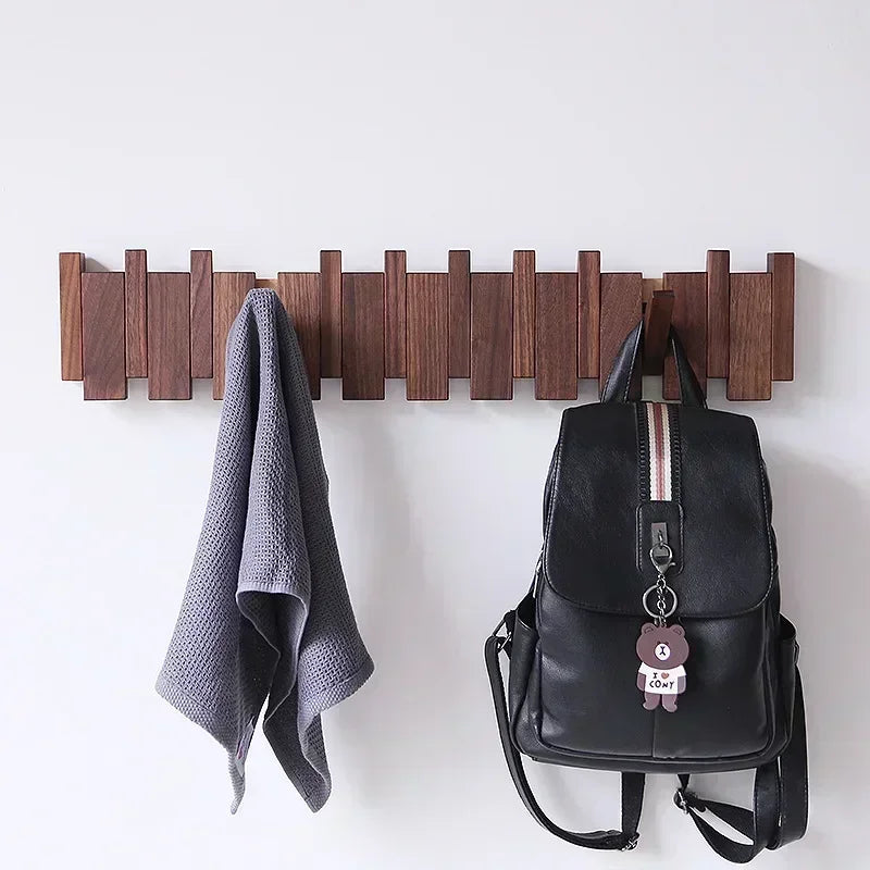 Wooden Wall Coat Rack - Piano Keys Design