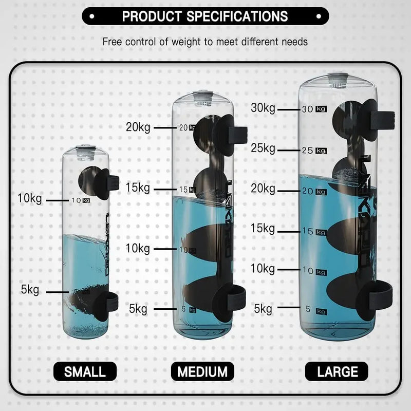 Tragbarer Wassergewichtsbeutel für das Heim-Fitnessstudio und Krafttraining