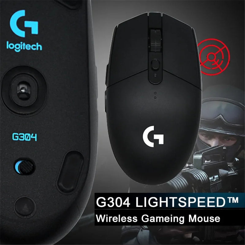 Mouse sem fio para jogos Logitech G304 com 12K DPI