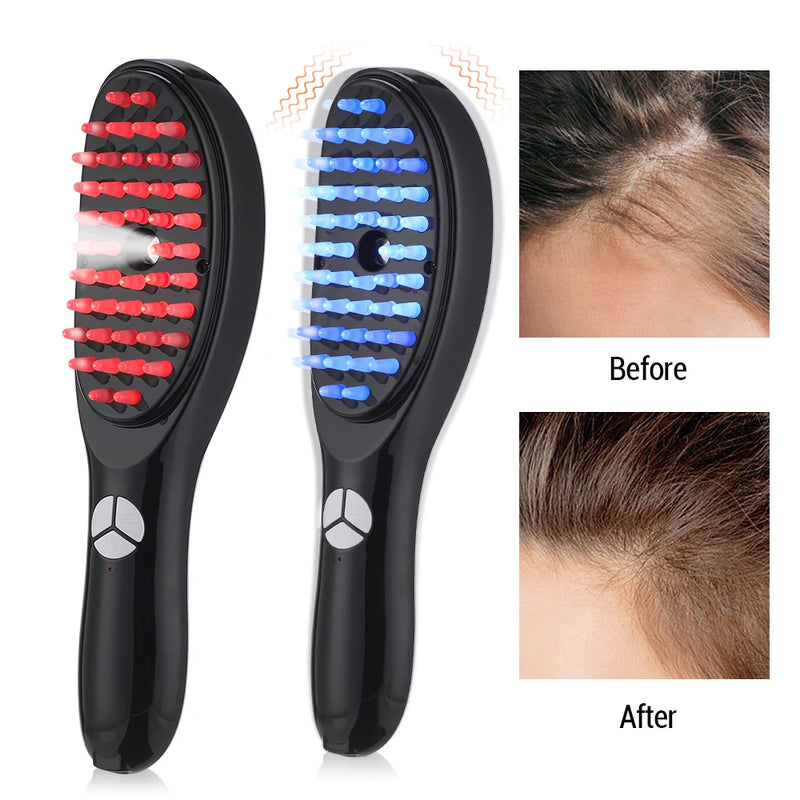 Electric Massage Comb – Hair Growth & Scalp Massager with Light Therapy