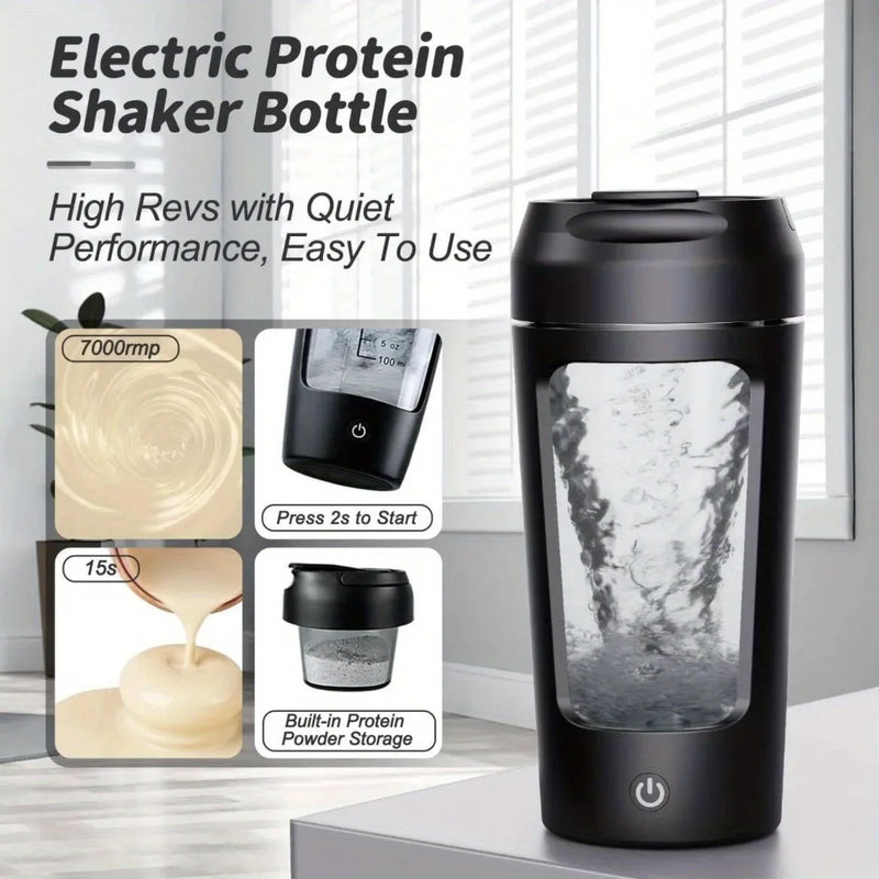 500ml Electric Shaker Bottle for Protein Mixing