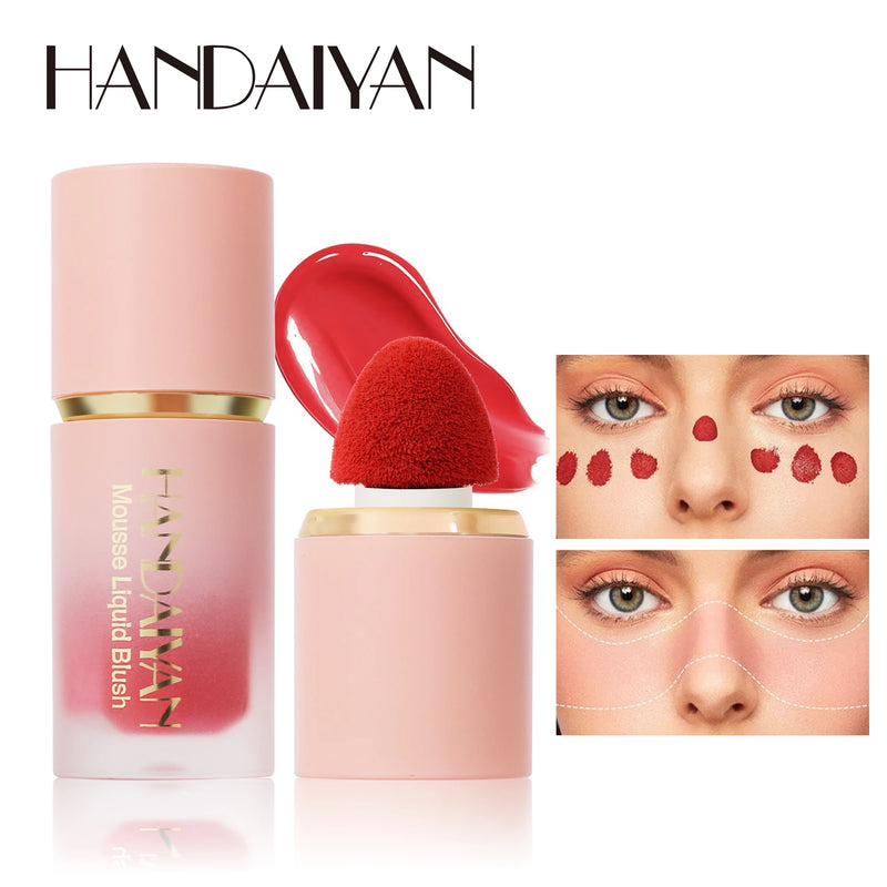 Handaiyan Matte Glitter Blush & Highlighter Stick – Waterproof Makeup