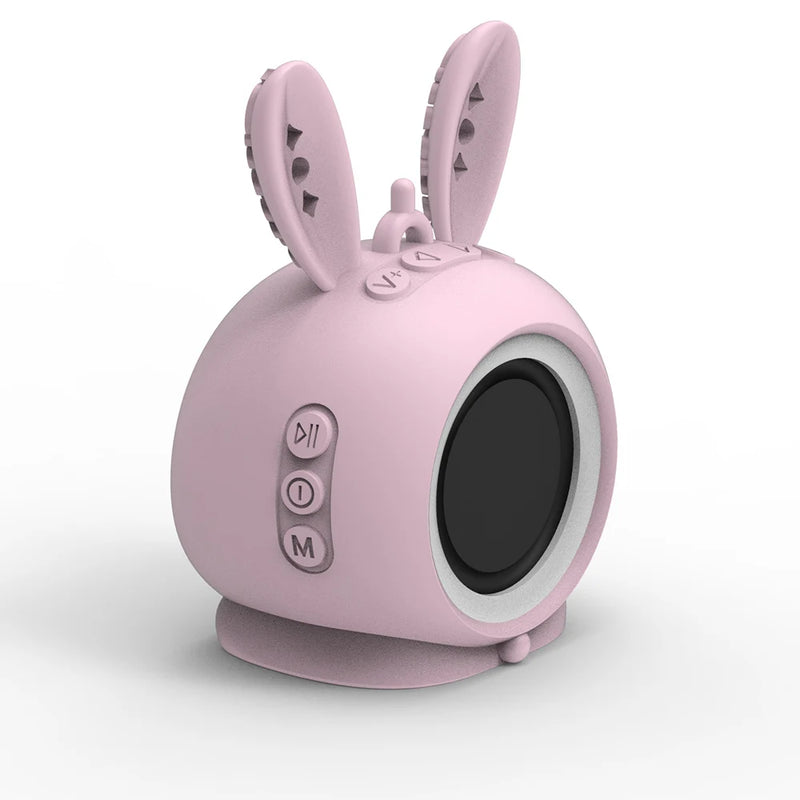 Rabbit Bluetooth Speaker - Portable Gift with Mic & Volume Control