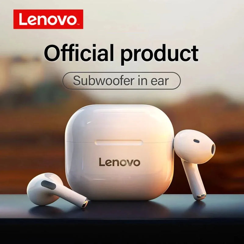 Fones de ouvido Bluetooth Lenovo LP40 – Som HiFi com controle de toque