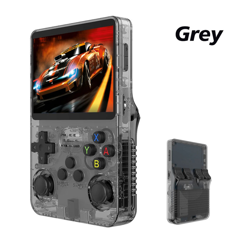 R36S Retro Handheld Game Console – Tela IPS de 3,5", 128 GB, Sistema de jogos Linux portátil