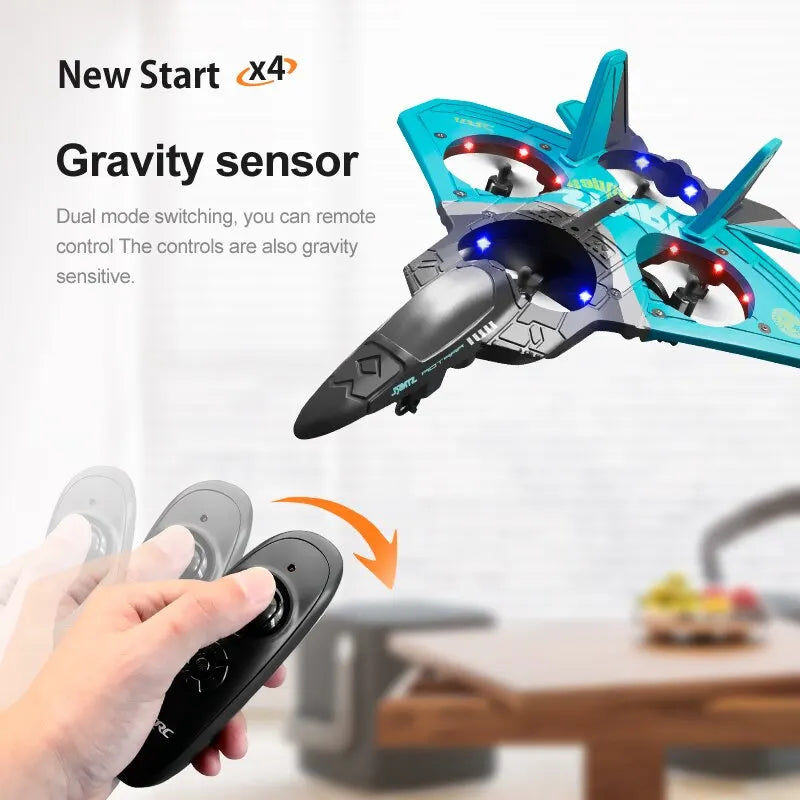 V17 RC Fighter Plane – 2.4G Remote Control Airplane for Kids