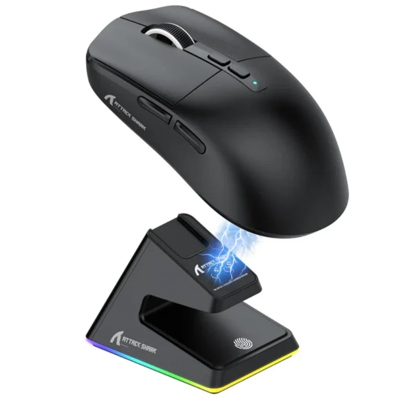 Mouse gamer X6 Bluetooth RGB com carregamento magnético