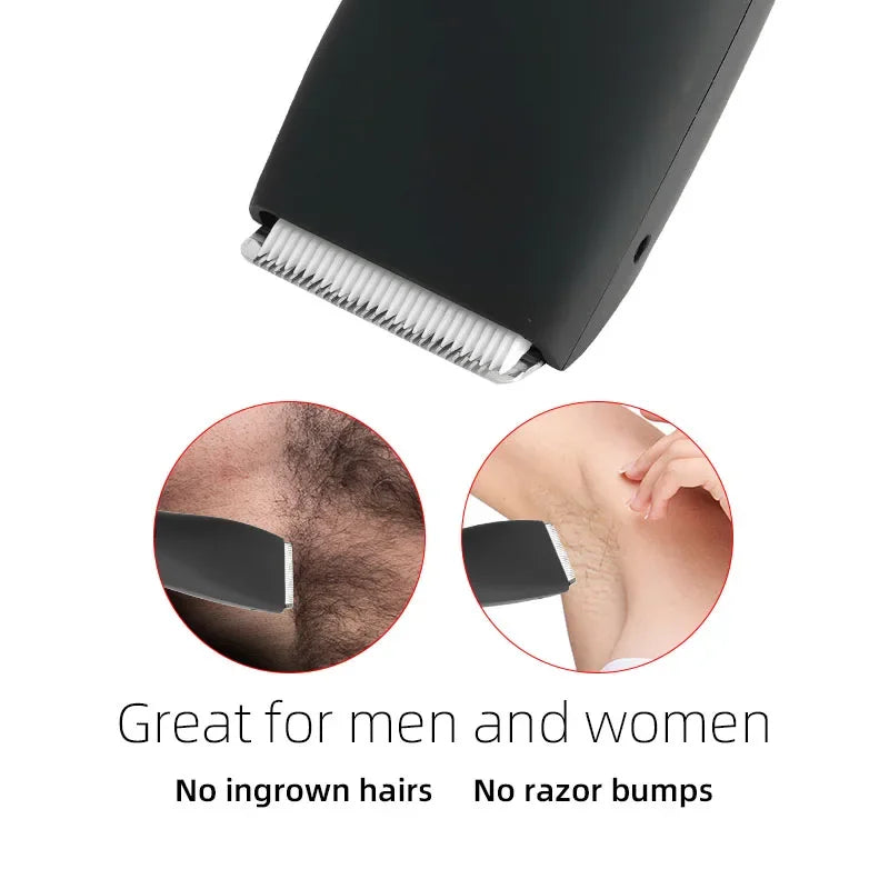 Men's Rechargeable Body & Groin Hair Trimmer - Electric Groomer