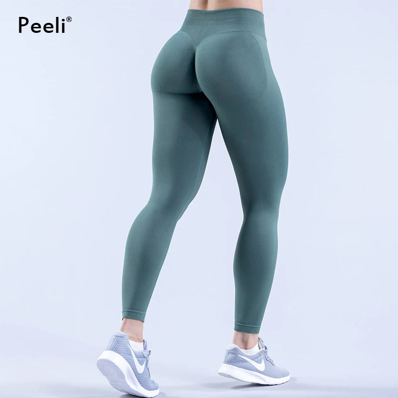 Leggings Impact para mulheres – Calças de ioga de cintura alta Scrunch Butt