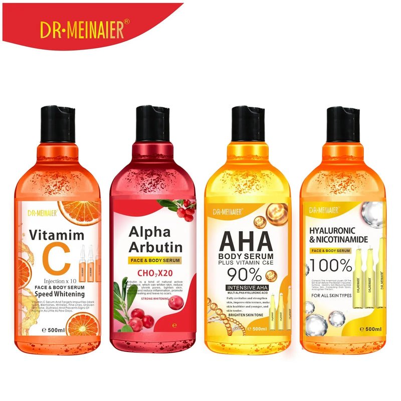 500ml Ácido Hialurônico e Vitamina C Sérum Corporal Iluminador