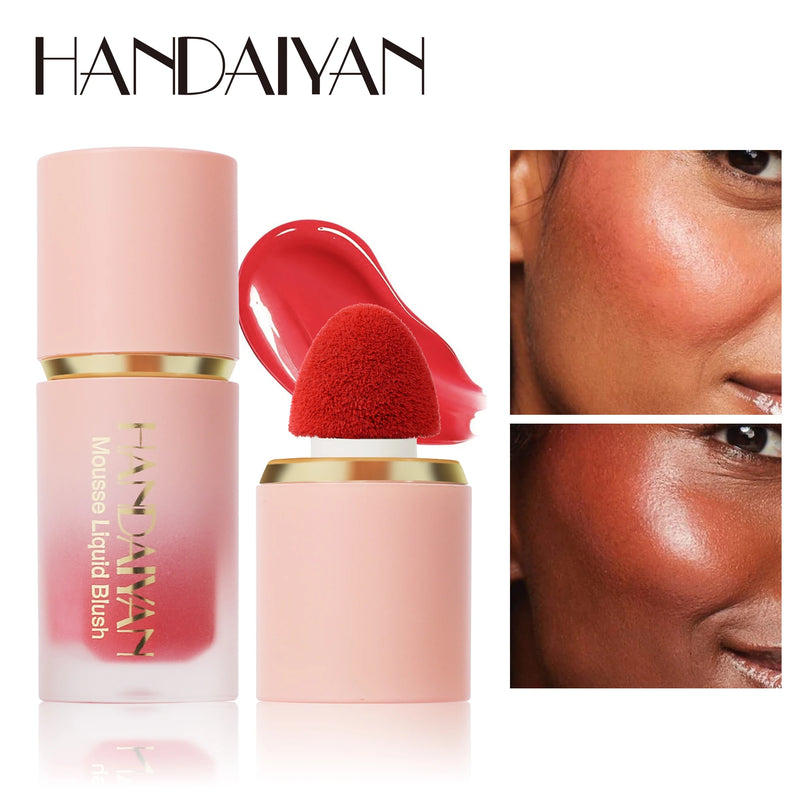 Handaiyan Matte Glitter Blush &amp; Highlighter Stick – Maquiagem à prova d’água