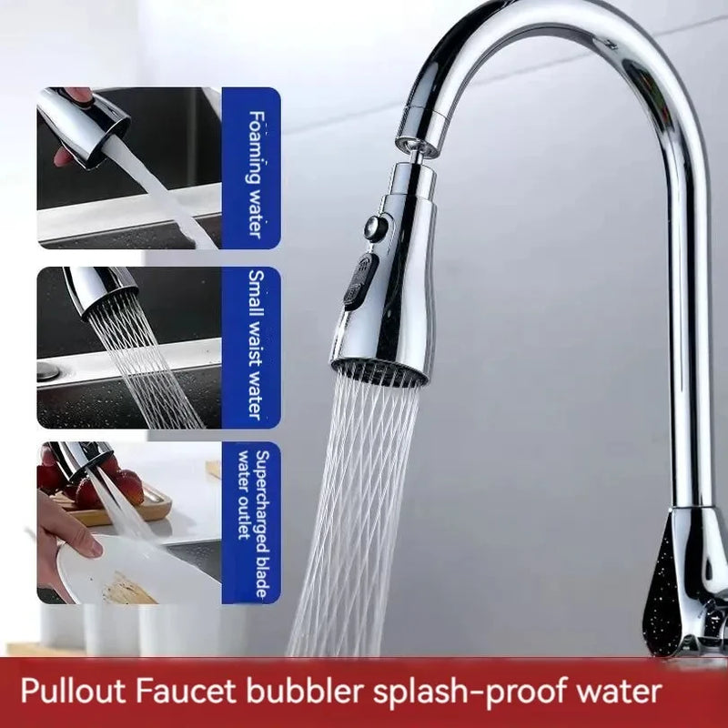 Metal Faucet Extender with 3 Modes for Water Saving