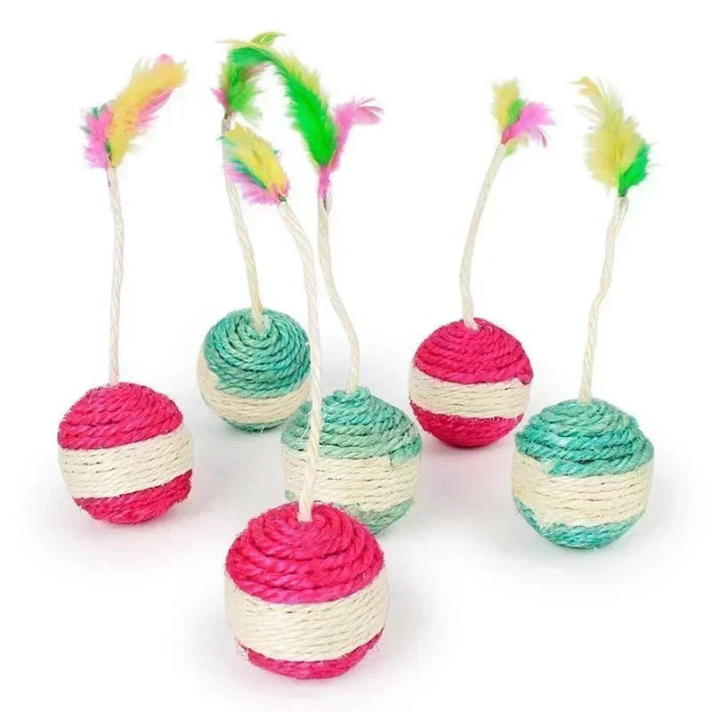 Sisal Scratching Ball Toy for Kittens