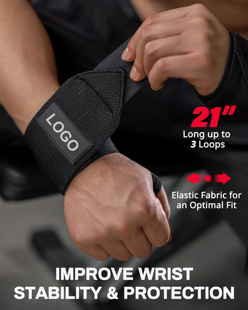 Extra Strength Wrist Support Straps for Weight Lifting