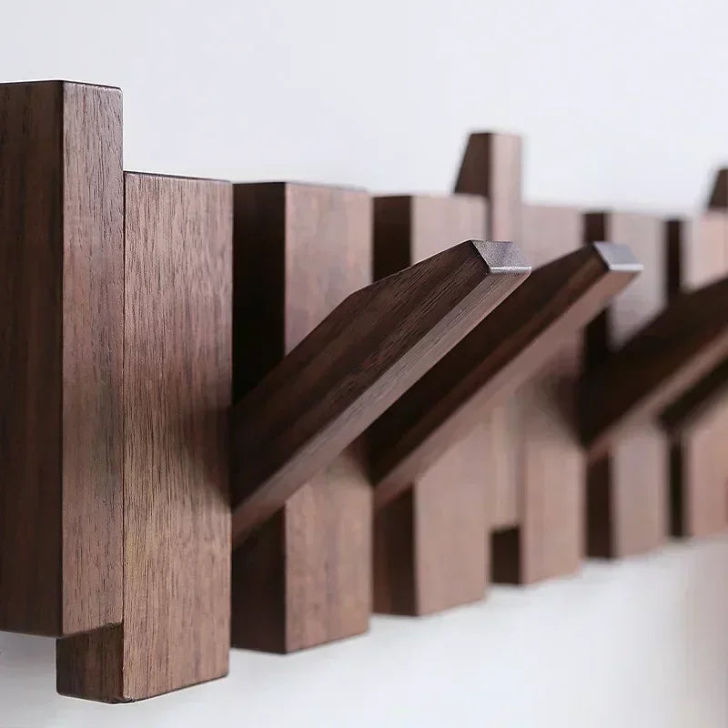 Wooden Wall Coat Rack - Piano Keys Design