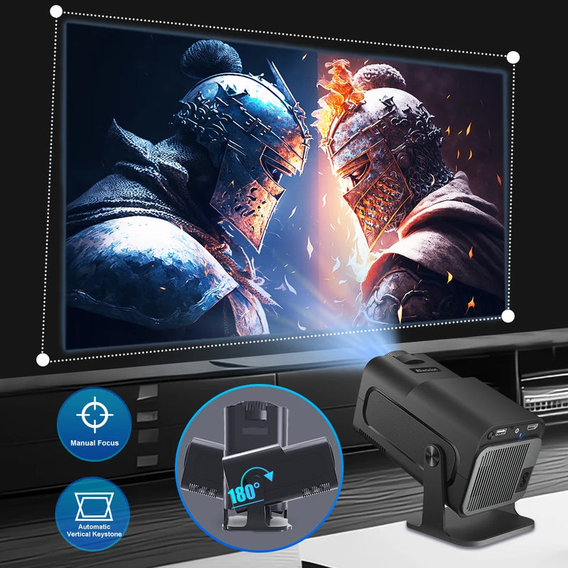 Projetor Magcubic 4K com Dual WiFi e Bluetooth – Experiência de cinema portátil