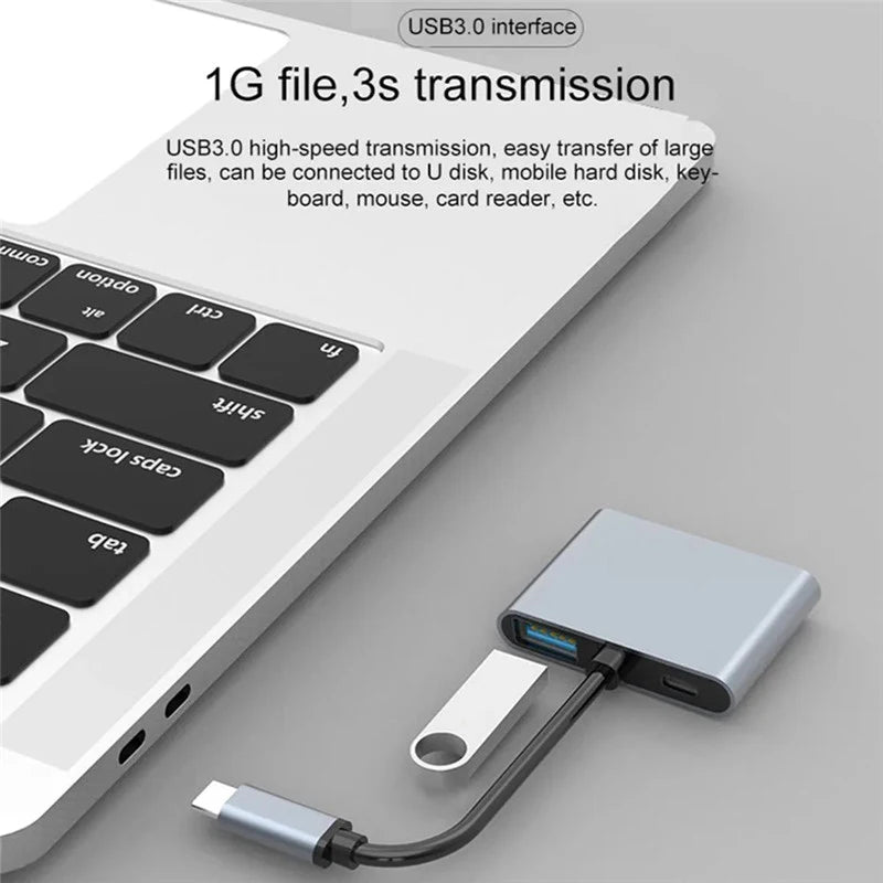 4-in-1-USB-C-Hub-Dockingstation mit HDMI