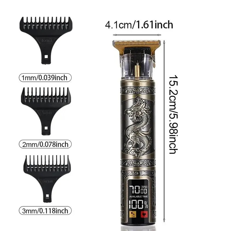 Professional T9 Hair Clipper - 3-Speed Electric Shaver & Trimmer for Men | Ideal Gift for Boyfriends & Barbers