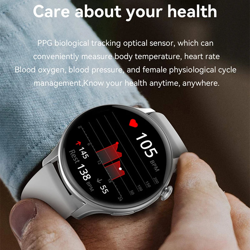 NFC GPS Smart Watch - 1.43" AMOLED, Bluetooth Call, Sports Mode