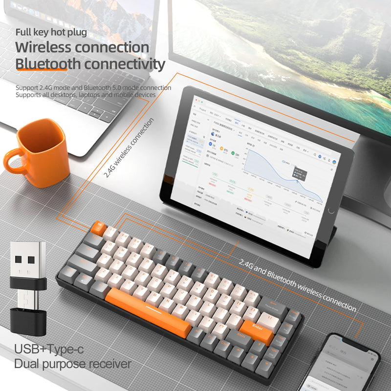 Ziyoulang K68 Mini-Bluetooth-Tastatur