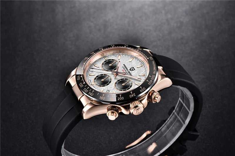 PAGANI V2 Saphirstahl Chrono - 40 mm wasserdichte Herrenuhr