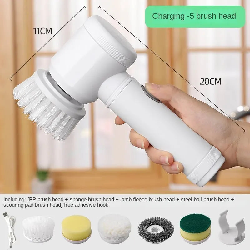 Escova de limpeza elétrica sem fio – Esfregão multifuncional para cozinha e banheiro