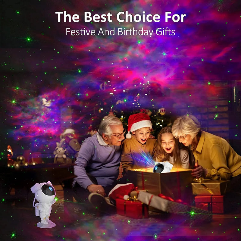 Kids Astronaut Star Projector Night Light with Remote Control