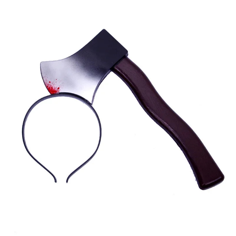 Bloody Ax Headband Prop