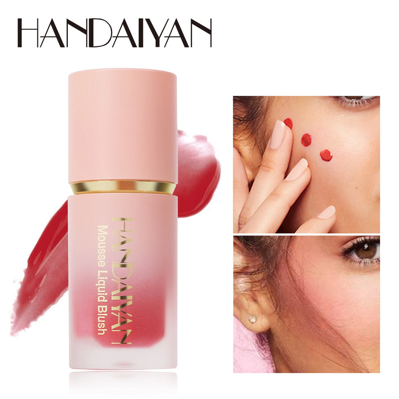 Handaiyan Matte Glitter Blush &amp; Highlighter Stick – Maquiagem à prova d’água