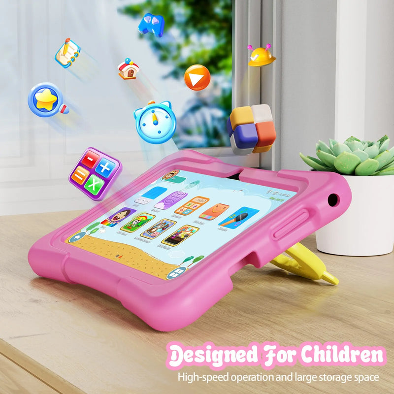 PRITOM 7" Kids Tablet with Android 11 and Educational Software