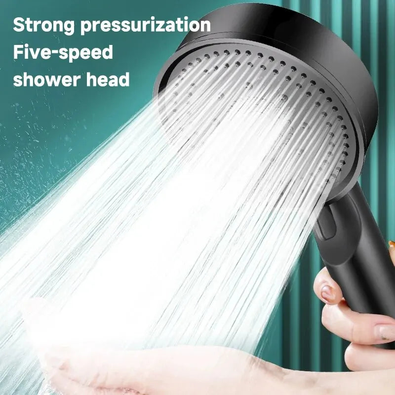 6-Mode Adjustable Shower Head - Pressure Boost Massage