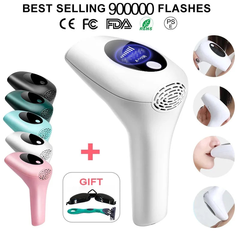 Women’s IPL Laser Hair Removal Device – Professional Pulsed Light Epilator for Face, Body, and Bikini