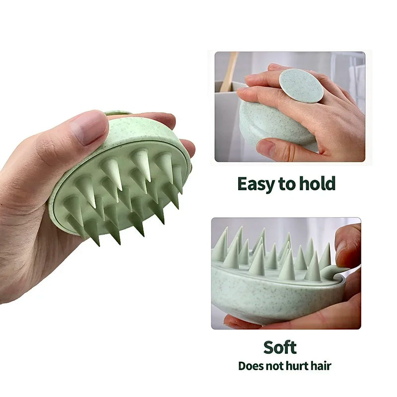 Silicone Scalp Massager - Anti-Dandruff Shower Brush