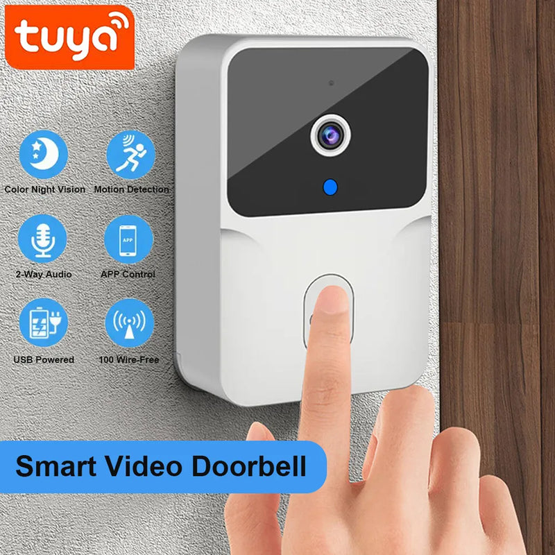 WiFi Video Doorbell with HD Camera & Intercom – Smart Home Security