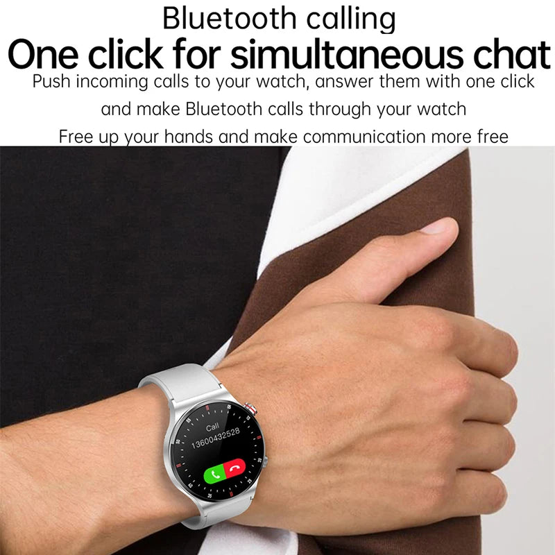 Smartwatch mit Bluetooth-Anrufen – Sport-Tracker, wasserdicht, HD-Bildschirm