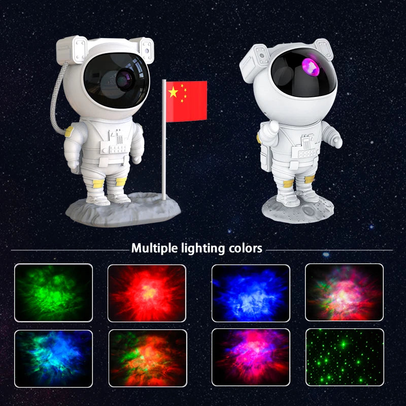 Kids Astronaut Star Projector Night Light with Remote Control