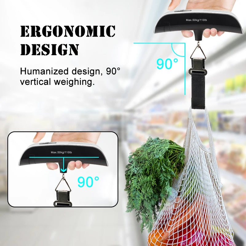 Digital Luggage Scale - 50kg Capacity