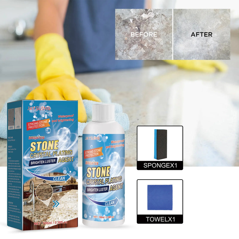 Steinflecken-Entferner Stone Stain Remover & Polishing Agent – Restores Shine to All Stone Surfaces | Efficient Cleaning Solution