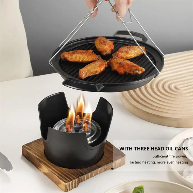 Mini Churrasqueira Forno Grill para Cozinhar ao Ar Livre