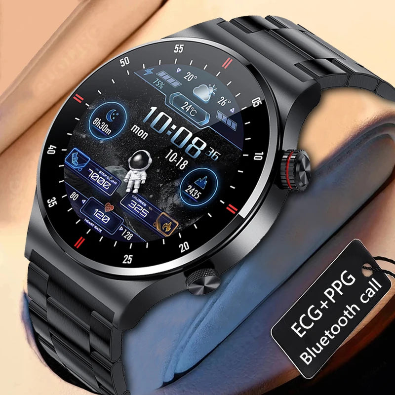 Smartwatch mit Bluetooth-Anrufen – Sport-Tracker, wasserdicht, HD-Bildschirm