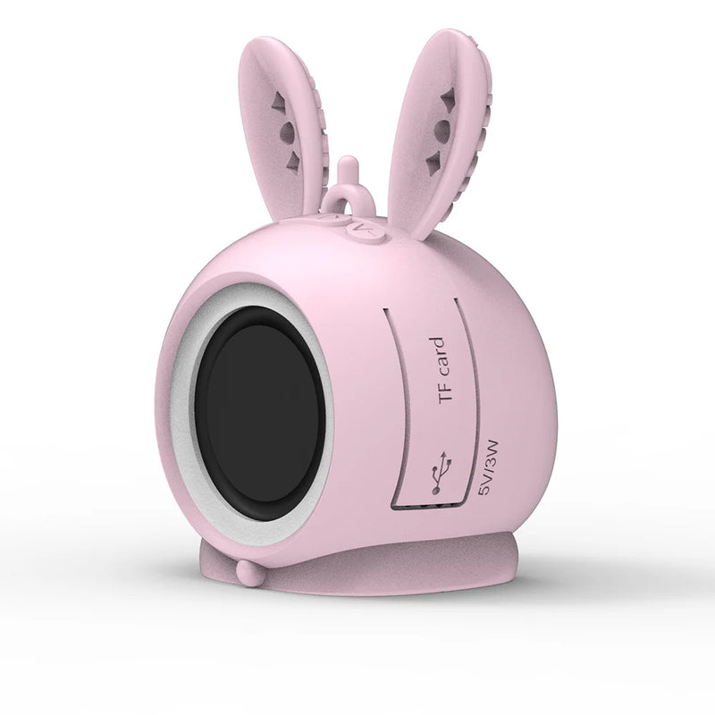 Rabbit Bluetooth Speaker - Portable Gift with Mic & Volume Control