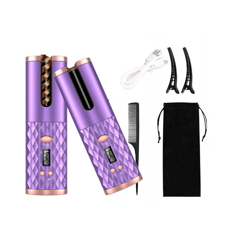 Portable Automatic Curling Iron – Cordless & Easy Styling