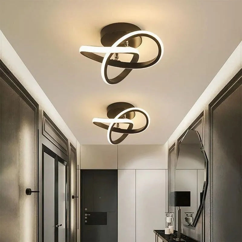 Modern LED Strip Ceiling Lights – Minimalist Home Decor for Living Room, Balcony, and Staircase