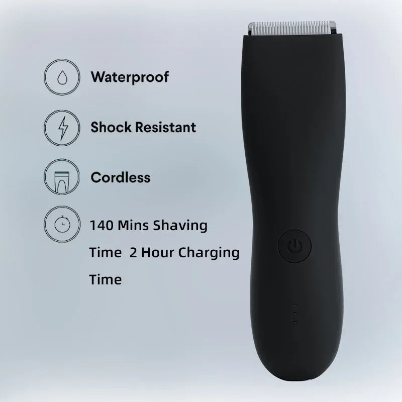 Men's Rechargeable Body & Groin Hair Trimmer - Electric Groomer