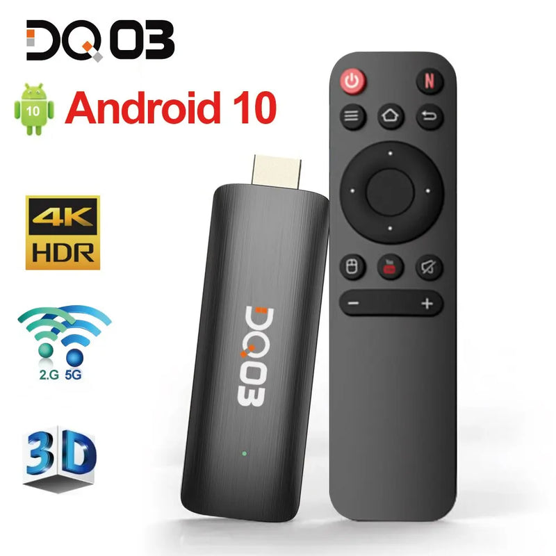 DQ03 Mini TV Stick - Android 10, 4K