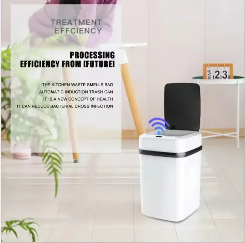 Lixeira com sensor inteligente – Lixeira de reciclagem automática de 13L