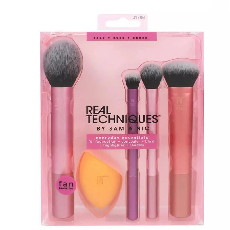 Makeup Brush Set – Foundation, Powder & Eyeshadow Blending Tools