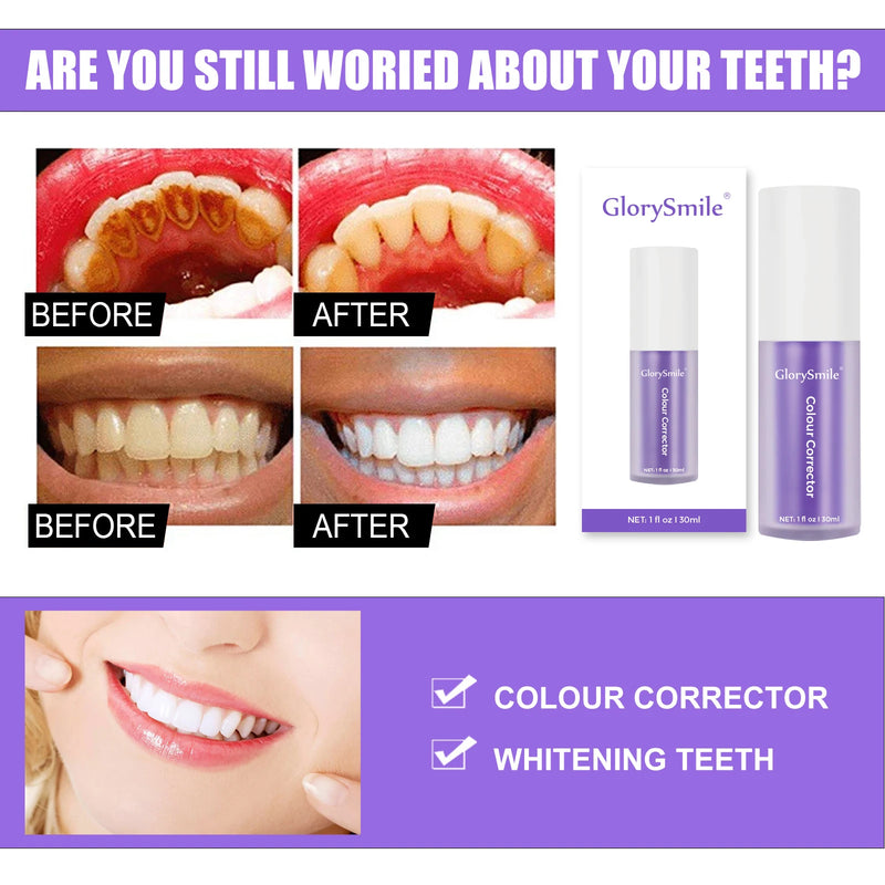 GlorySmile Whitening Toothpaste – Removes Plaque & Stains